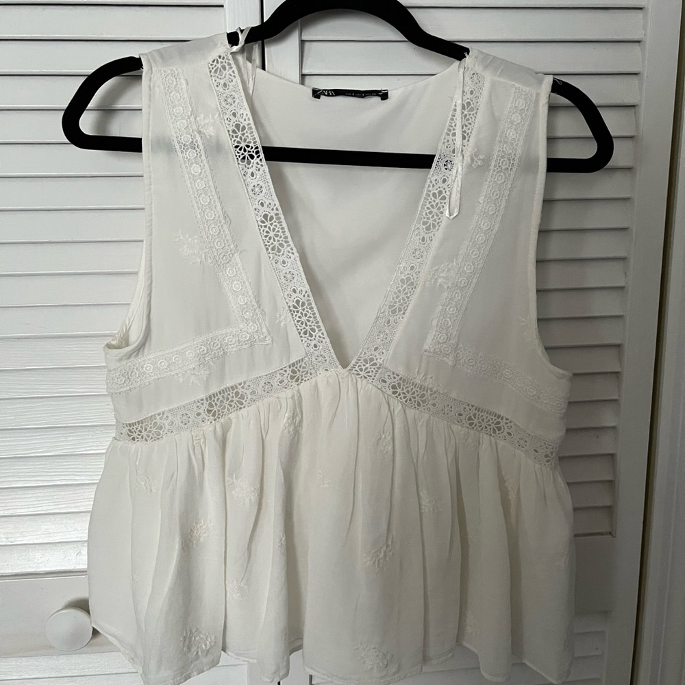 White Zara Blouse